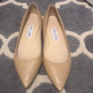 Jimmy Choo Nude Flats
